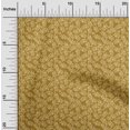 thumbnail image 2 of oneOone Georgette Viscose Dark Mustard Fabric Leaf Sewing Craft Projects Fabric Prints By Yard 42 Inch Wide, 2 of 4
