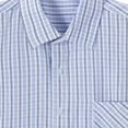 thumbnail image 4 of JDQJBZ Mens Hooded Shirt Check Print Short Sleeve Button Front Casual Summer Tee, 4 of 5