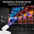 thumbnail image 4 of Mini Projector with WiFi 6 and Bluetooth 5.0, Featuring Android 11 OS, Automatic Keystone Correction, 180 Viewing Angle, 130-Inch Display, 4 of 8