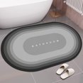 thumbnail image 4 of Bath Mat Rug,Soft Diatomaceous Earth Non Slip Quick Dry Rubber Backed Gray Bathroom Rug Mat,Absorbent Get Naked Bath Mat Rug for Bathroom Floor-Easy Clean Bathmat, 4 of 8