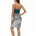thumbnail image 4 of EGNMCR Robes de Soirée pour Femmes, Robes Formelles pour Femmes, Robes de Cocktail pour Femmes Robe à Paillettes Dégradées de Printemps et d'Été pour Femmes avec Bretelles Jupe Courte et Jupe Robe pour Femme, 4 of 4