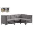 thumbnail image 2 of Meridian Furniture Alina Grey Velvet Modular Sectional, 2 of 18