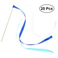 thumbnail image 1 of CIMAXIC wedding 20Pcs Ribbon Sticks Fairy Sticks Ribbon Streamers Wands with Tiny Bell Wedding Party Wands Party Favors (Blue),22.44"X11.81"X0.2", 1 of 4
