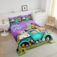 thumbnail image 4 of Erosebridal Happy Easter Bedding Twin Comforter Set for Kids,Rabbit Eggs Flower Down Comforter,Animal Bedroom Decor,Reversible,Lightweight,2-Piece, 4 of 7
