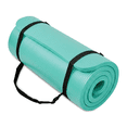 thumbnail image 1 of BalanceFrom Yoga Mat, 1-Inch Extra Thick Exercise Pilates Workout Mat, Aqua Blue, 1 of 6
