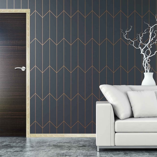 CEHVOM 1pc Self-adhesive Three-dimensional Wall Edging Strip Border Waterproof Wall Decor (4cmx2.3m) Clearance