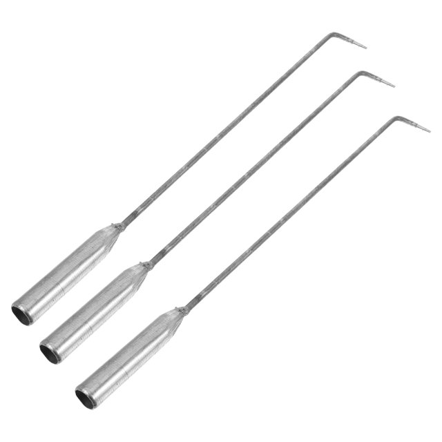 Miangastore 3 Pcs Tisonnier en Fer pour Foyer Extérieur Intérieur Tisonnier pour Foyer Extérieur Outil pour Foyer en Fer Tisonnier pour Foyer