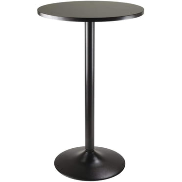 Nicer Furniture table de bar ronde en noir