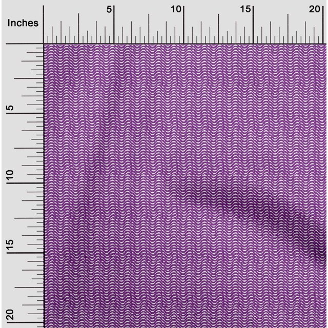 oneOone Cotton Flex Fabric Wave Block Print Sewing Fabric BTY 40 Inch Wide