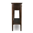 thumbnail image 4 of Leick Furniture Hall Wood Console-Sofa Table in Chocolate Oak Finish, 4 of 6