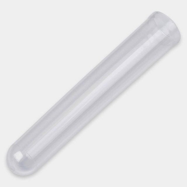 Tubes à Essai 16x100mm, Plastique PS, Rond BTM, 14ml Vol, Karter Scientific 206S2 (Pack 500)