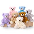 thumbnail image 1 of MorisMos 7 Packs Teddy Bears 14'' Bulk Stuffed Animals Plush Bear 7 Colors, 1 of 8