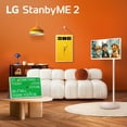 thumbnail image 3 of LG StanbyME 2 Lifestyle TV - LG 27-Inch QHD StanbyME 2 with Folio Cover, Portable Touch Screen, Dolby Vision, HDR10, Filmmaker Mode, Built-in Battery, Full Swivel Rotation (27LX6TYGA, 2025), 3 of 7