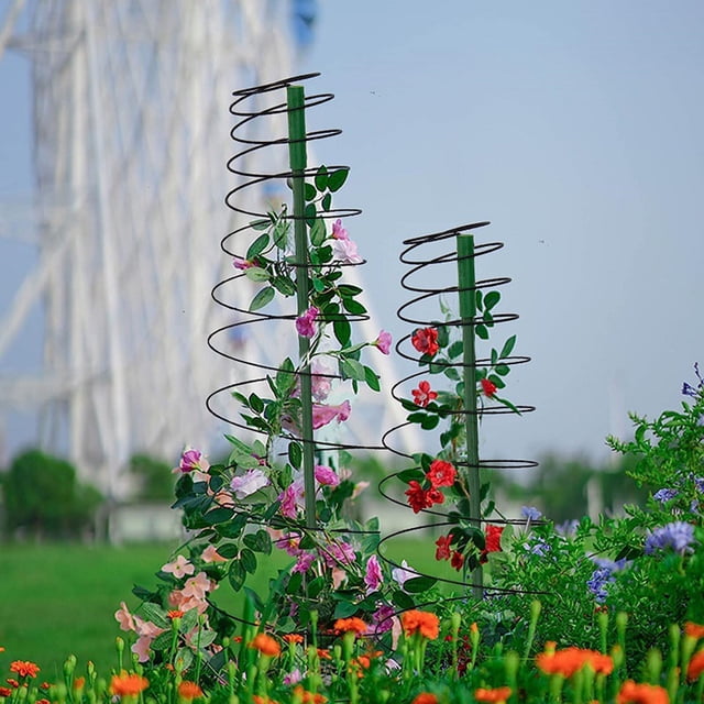 YAOMOBB Stable And Strong Plant Truss Plant Support Rack Sturdy Metal Green Bean Trellis Tower Stretchable for Climbing Vines