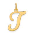 thumbnail image 1 of Diamond2Deal 14K Yellow Gold Y Letter T Initial Charm Pendant for Women, 1 of 6