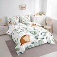 thumbnail image 3 of YST Cartoon Guinea Pig Twin Comforter Set 7 Pieces Pet Animal Bedding Comforter Sets, Spring Plant Bed in a Bag Eucalyptus Leaf Bedding Set, Hamster Mouse Theme Bed Sheets Set Kids Room Decor, 3 of 6