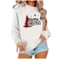 thumbnail image 1 of Pisexur Sweat-Shirt de Noël Décontracté à Manches Longues Col Rond pour Femmes, Chandail Ample et Confortable, Imprimé Mode Festival Automne, 1 of 4