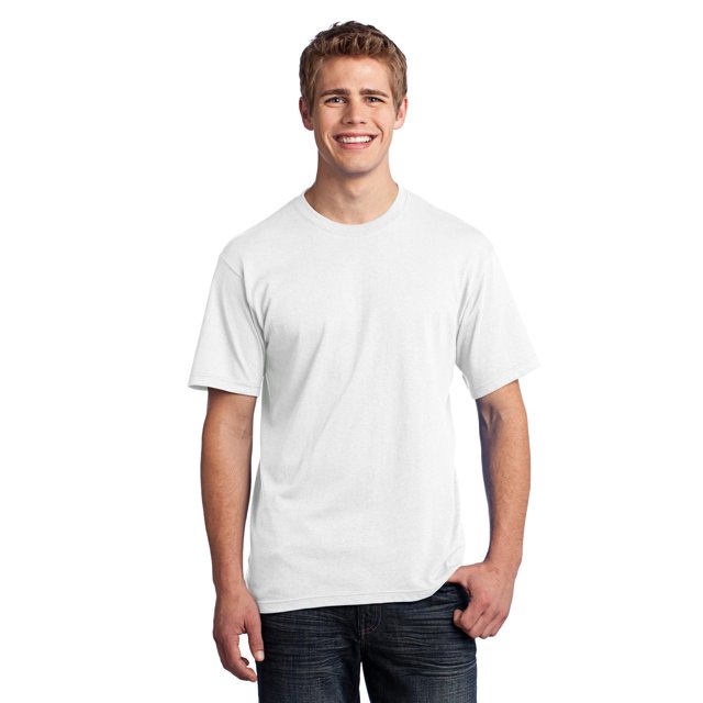 Port & Company All-American Tee. USA100, White 4XL