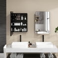 thumbnail image 4 of Gymax 20 x30 Inch Bathroom Mirror Cabinet w/ Aluminum Frame Adjustable Shelves, 4 of 10