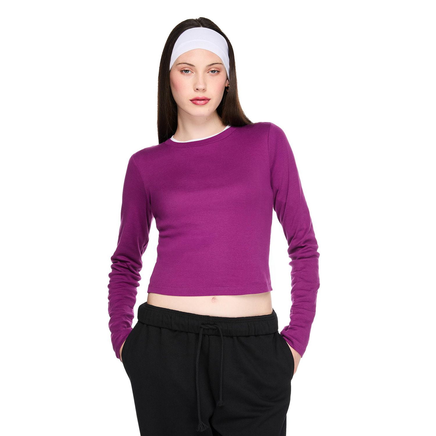 No Boundaries Women's Long-Sleeve Baby T-Shirt