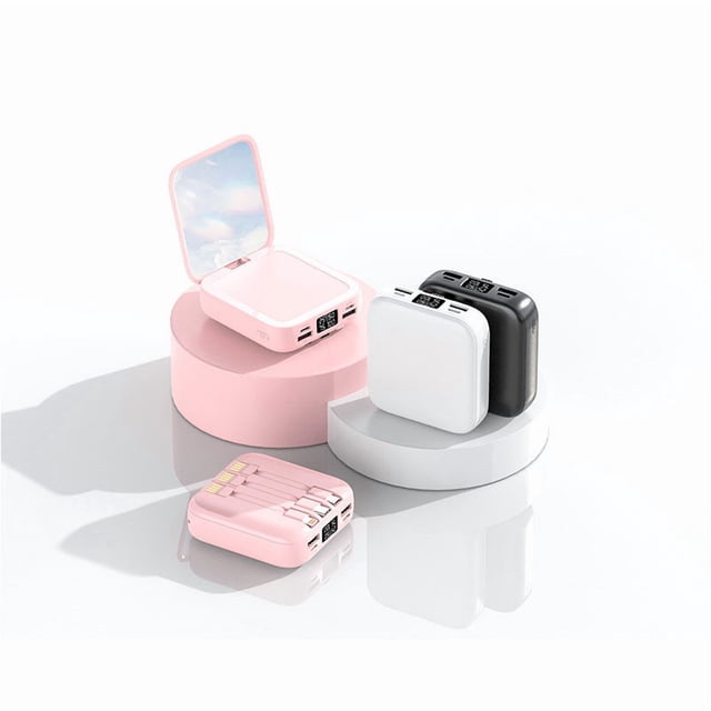 Nsxcdh Beauty Power Bank 10000mah Portable Charging Treasure Multi Device USB Compact High Capacity Safe Fast Charge Stylish Mobile Home on the Go