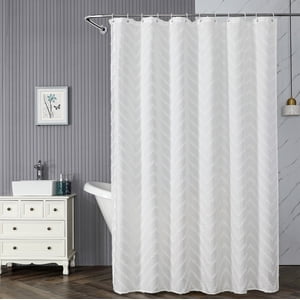 Dvkptbk Rideau de douche pour salle de bain moderne ferme Rideau de Douche Universal pour toutes les saisons Dans bain Long Rideaux de douche Set Rideau de bain