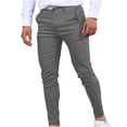 thumbnail image 1 of Pantalon d'Été pour Homme à Jambe Droite, Mince, Décontracté, de Style Professionnel, 1 of 5