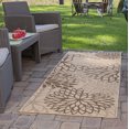 thumbnail image 4 of Ottomanson Jardin Collection Jute Backing Floral Design Indoor/Outdoor Rug, 4 of 8