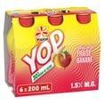 thumbnail image 2 of Yoplait Yop Drinkable Yogurt 1.5%, Strawberry Banana, Kids Snack, 6X200ML, 2 of 4