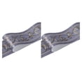 thumbnail image 2 of Decodeary Wood Marbling SelfAdhesive Skirting Line Exquisite Workmanship And Retro Fashion PVC Waterproof Waist Line For Wall PVC Blue  Vine Flower 2Set, 2 of 6