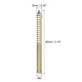 thumbnail image 2 of Unique Bargains M6x80mm Hanger Bolts, 24 Pack Double Ended Thread Dowel Screws, 2 of 5
