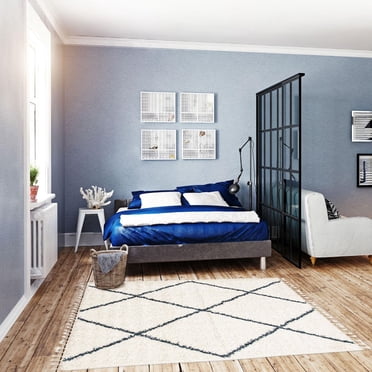 ECARPET Super Soft for Living Room & Bedroom Grammercy Willow Cream Shag