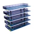 thumbnail image 4 of Ruiboury 1/32 Diorama Car Parking Lot Display Model Home Layout Garage Case Car Decor Blue 5 layers, 4 of 6