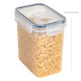 thumbnail image 3 of WHEANG 5 Size Single Clear Plastic Storage Jars Vacuum Proof Fresh Storage Airtight Jars Kitchen Airtight Jars With Lids Proof Crispers, 3 of 4