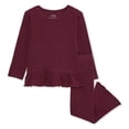 thumbnail image 1 of George Toddler Girls' Two Piece Hacci Knit Set, 1 of 2