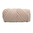 thumbnail image 1 of Langgg 1kg Velvet Chunky Yarn Arm Yarn Tapestry Hand Knit Knitting Rug Making Hand Knit Pet Bed Crocheting Beige, 1 of 9