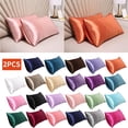 thumbnail image 3 of Meitianfacai Satin Pillowcase for hair and skin, Silk Satin Pillowcase 2 Pack, Queen Size Pillow Cases Set of 2, Silky Pillow Cover with Envelope Closure (20x30inch), 3 of 3