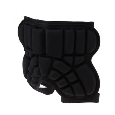 Short en EVA pour Enfants, Protection des Hanches, Coussinet d'Équipement pour Patinage et Planche à Neige - Noir
