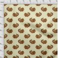thumbnail image 3 of oneOone Silk Tabby Fabric Fish Block Decor Fabric Printed BTY 42 Inch Wide, 3 of 4