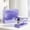 Violet, variante sur Agrafeuse Mini Transparente Portable à Main avec 1000 Agrafes, Utilisation Sans Effort à un Seul Doigt pour Bureau et Maison