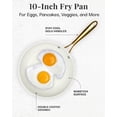 thumbnail image 3 of Gotham Steel Fry Pan Nonstick Skillet 10" Cream Navy Pan100% PFOA Free Cookware, 3 of 7