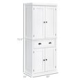 thumbnail image 3 of HOMCOM Armoire de Rangement pour Garde-Manger de Cuisine, Grand Garde-Manger avec Tiroir Blanc, 3 of 9