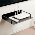 thumbnail image 4 of Projector Shelf, Floating Entertainment Center Shelves, Dvd Player Shelf, Metal Router Rack, Shelf Under Tv Wall Mount, 4 of 6