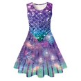 thumbnail image 1 of HAJGJP Robe d'Été pour Fille Robe d'Été Sans Manches pour Filles pour Usage Quotidien et Fêtes Gris Pâle, 4-5 Ans, 1 of 2