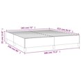 thumbnail image 2 of vidaXL Bed Frame Upholstered Platform Bed with Wooden Slats Support Fabric, 2 of 7