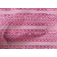 thumbnail image 4 of oneOone Cotton Poplin Fabric Leaves & Chevron Block Printed Fabric 1 Yard 56 Inch Wide, 4 of 4