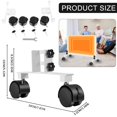 thumbnail image 3 of 2Pcs Feet for Infrared Heaters with Brake Switch  Infrared Heaters Feet Sturdy Bracket Feet For Free Standing Infrared Heaters Fits For Office Home Flat, 3 of 9