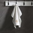 thumbnail image 1 of Qaailabf 13x13 Inch Square Face Towel Cotton Blend Quick Dry Bath Towel Ultra Soft Absorbent Wash Cloth for Bathroom Spa Hotel Home Daily Use, Machine Washable Single pcs White Orange Gray Blue Dark, 1 of 6
