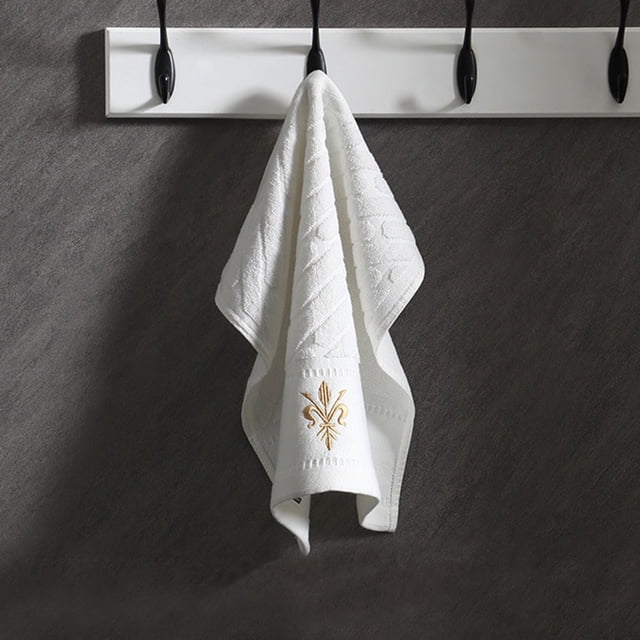 Qaailabf 13x13 Inch Square Face Towel Cotton Blend Quick Dry Bath Towel Ultra Soft Absorbent Wash Cloth for Bathroom Spa Hotel Home Daily Use, Machine Washable Single pcs White Orange Gray Blue Dark