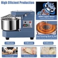 thumbnail image 3 of QinaQin 10.5QT Commercial Food Mixer with Timing Function, 650W 110V Electric Dual Rotating Dough Mixer, 3 of 8